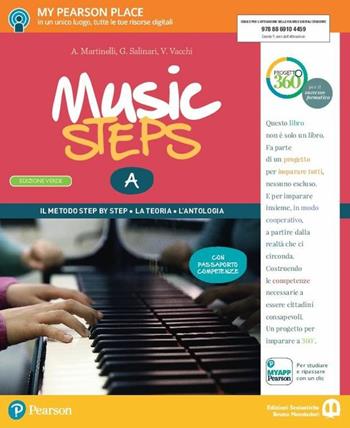 Music steps. A piccoli passi nella grande musica. Ediz. verde. Con e-book. Con espansione online - A. Martinelli, Simona Erotoli, Vasco Vacchi - Libro Edizioni Scolastiche Bruno Mondadori 2017 | Libraccio.it