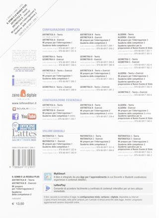 Il genio e la regola plus. Aritmetica B teoria-Aritmetica B esercizi. Con Mi preparo per l'interrogazione e Quaderno delle competenze. Con ebook. Con espansione online. Vol. 2 - Gabriella Bonola, Ilaria Forno, Costanza Cossu - Libro Lattes 2018 | Libraccio.it