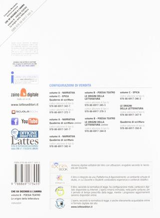 Che va dicendo a l'anima. Con Le origini della letteratura. Per il biennio delle Scuole superiori. Vol. B: Poesia e teatro - Enrica Lavazza, Concetta Mondello - Libro Lattes 2018 | Libraccio.it