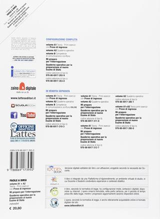 Facile a dirsi. Con Prove d'ingresso, Quaderno operativo per la preparazione al nuovo esame di Stato, Mi preparo per l'interrogazione. Con ebook. Con espansione online. Vol. A: Teoria e primi esercizi. Quaderno operativo - F. Donati, S. Moretti - Libro Lattes 2018 | Libraccio.it