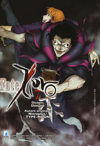 Fate/Zero. Vol. 7 - Shinjiro, 5pb.xNitroplus, Type-Moon - Libro Star Comics 2015, Kappa extra | Libraccio.it