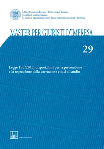 Master per giuristi d'impresa. Vol. 29  - Libro Bononia University Press 2015, Master giuristi d'impresa | Libraccio.it