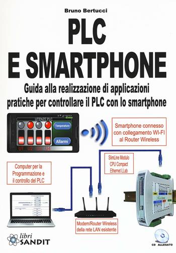 PLC e smartphone. Guida alla realizzazione di applicazioni pratiche per controllare il PLC con lo smartphone. Con CD-ROM - Bruno Bertucci - Libro Sandit Libri 2016 | Libraccio.it
