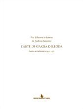 Tesi di laurea in lettere di Andrea Zanzotto. L'arte di Grazia Deledda. Anno accademico (1941-42)