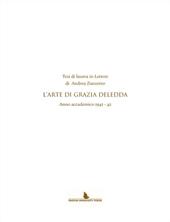 Tesi di laurea in lettere di Andrea Zanzotto. L'arte di Grazia Deledda. Anno accademico (1941-42)