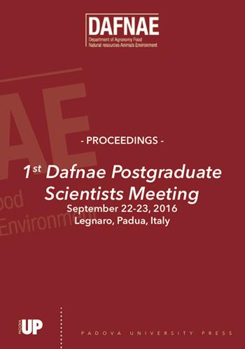 1st Post graduate scientists meeting 2016  - Libro Padova University Press 2016 | Libraccio.it
