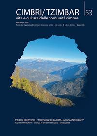 Cimbri-Tzimbar. Vita e culture delle comunità cimbre. Vol. 53  - Libro Editrice La Grafica 1996 | Libraccio.it