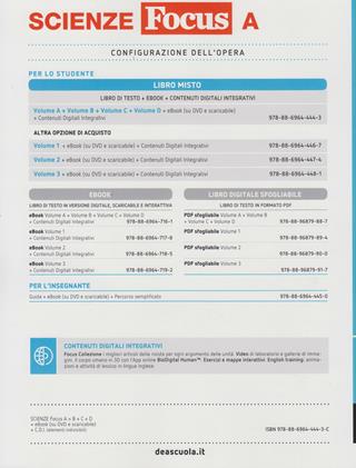 Scienze focus. Vol. A-B-C-D-Scienze block. Ediz. tematica. Con e-book. Con espansione online - Luigi Leopardi, Francesca Bolognani, Chiara Cateni - Libro Garzanti Scuola 2014 | Libraccio.it