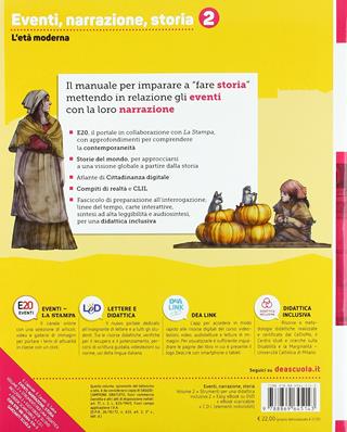 Eventi, narrazione, storia. Con Strumenti per una didattica inclusiva. Con ebook. Con espansione online. Con DVD-ROM. Vol. 2 - E. Caporale, Elisa Carotti, G. Salice - Libro Garzanti Scuola 2018 | Libraccio.it