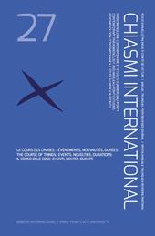 Chiasmi international. Vol. 27