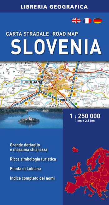 Slovenia 1:250.000  - Libro Libreria Geografica 2015, Carte stradali d'Europa | Libraccio.it