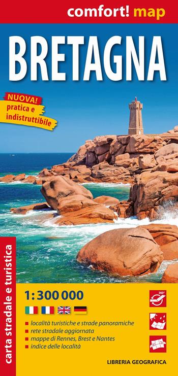 Bretagna 1:300.000  - Libro Libreria Geografica 2015, Comfort! map | Libraccio.it