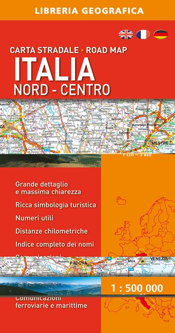 Italia 1:5000 nord e centro  - Libro Libreria Geografica 2015, Carte stradali d'Italia | Libraccio.it