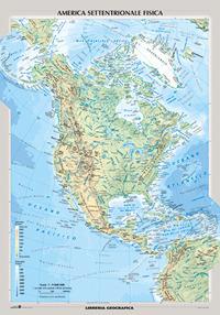 Nord America fisica e politica. Carta murale  - Libro Libreria Geografica 2016 | Libraccio.it