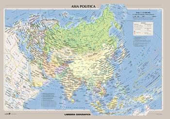 Asia fisica e politica. Carta murale  - Libro Libreria Geografica 2016 | Libraccio.it