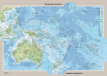 Oceania fisica e politica. Carta murale  - Libro Libreria Geografica 2016 | Libraccio.it