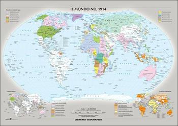 Europa durante Prima guerra mondiale. Il colonialismo. Carta murale  - Libro Libreria Geografica 2016 | Libraccio.it