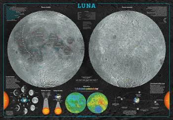 La luna. Geoposter. Ediz. a colori  - Libro Libreria Geografica 2017, Geoposter | Libraccio.it