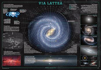 Via Lattea. Geoposter. Ediz. a colori  - Libro Libreria Geografica 2017, Geoposter | Libraccio.it