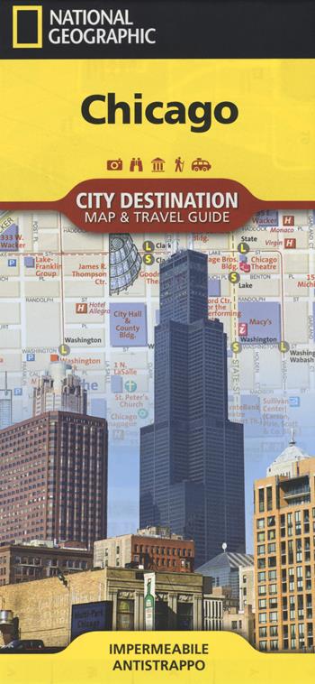 Chicago 1:9.000  - Libro Libreria Geografica 2018, City Destination.  Map & Guide | Libraccio.it