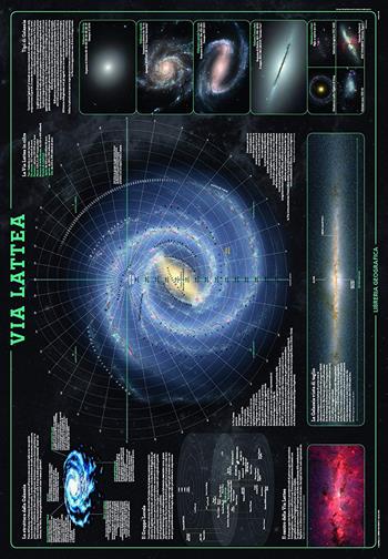 Via Lattea. Geoposter. Ediz. a colori  - Libro Libreria Geografica 2018, Geoposter | Libraccio.it