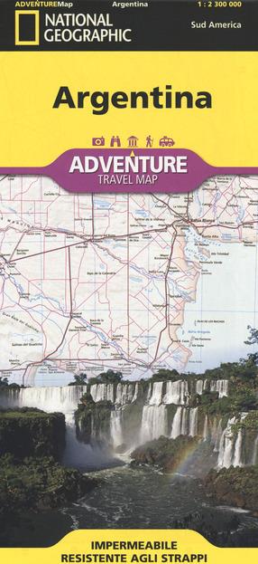 Argentina 1:2.300.000  - Libro Libreria Geografica 2019, National Geographic Adventure Travel Map | Libraccio.it