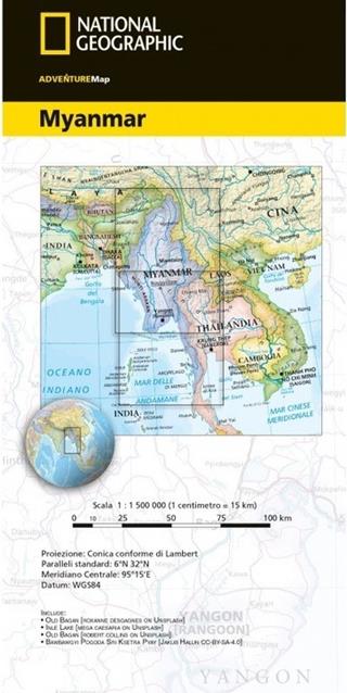 Myanmar (Birmania) 1:1.500.000  - Libro Libreria Geografica 2019 | Libraccio.it