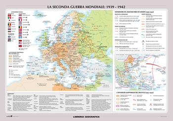 La seconda guerra mondiale. Carta murale storica doppia  - Libro Libreria Geografica 2019, Carte murali | Libraccio.it