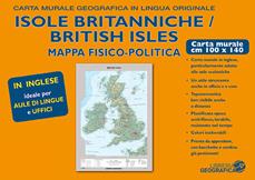 British Isles. Carta murale geografica. Scala 1 : 1 000 000  - Libro Libreria Geografica 2019, Carte murali | Libraccio.it