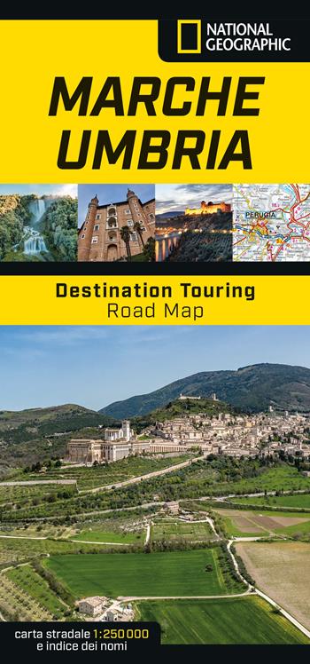 Marche e Umbria. Road Map. Destination Touring 1:250.000  - Libro Libreria Geografica 2024, Destination Touring. Map & Guide | Libraccio.it