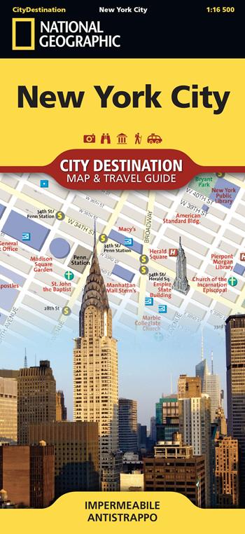 New York 1:16.500  - Libro Libreria Geografica 2025, City Destination.  Map & Guide | Libraccio.it