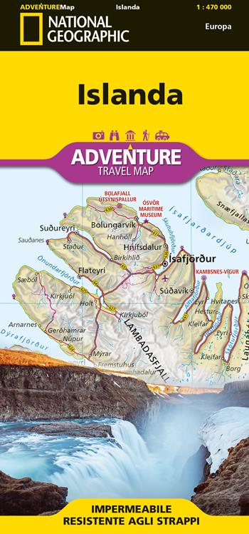Islanda. Adventure travel map 1:470.000  - Libro Libreria Geografica 2026, National Geographic Adventure Travel Map | Libraccio.it