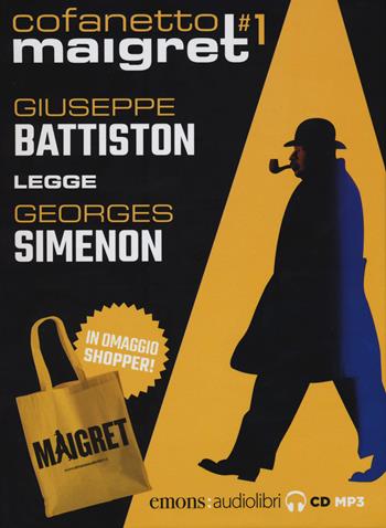 Maigret letto da Giuseppe Battiston: Il porto delle nebbie-L'impiccato di Saint-Pholien-Pietr il Lettone-Il cane giallo. Audiolibro. 4 CD Audio formato MP3. Ediz. integrale. Con gadget. Vol. 1 - Georges Simenon - Libro Emons Edizioni 2019, Collezione Maigret | Libraccio.it