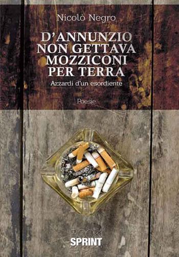 D'Annunzio non gettava mozziconi per terra. Azzardi di un esordiente - Nicolò Negro - Libro BooksprintEdizioni 2016 | Libraccio.it