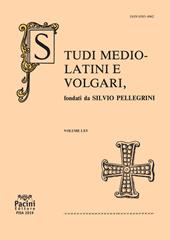 Studi mediolatini e volgari (2019). Vol. 65