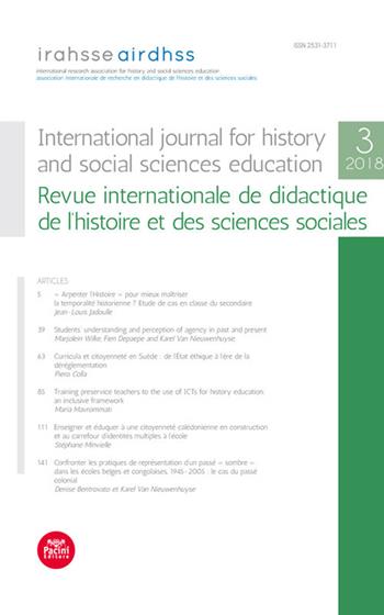 International journal for history and social sciences education-Revue internationale de didactique de l'histoire et des sciences sociales (2018). Vol. 3  - Libro Pacini Editore 2021 | Libraccio.it