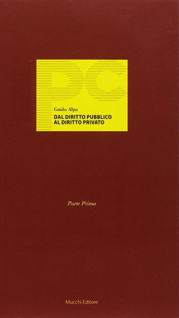 Dal diritto pubblico al diritto privato - Guido Alpa - Libro Mucchi Editore 2017 | Libraccio.it