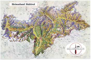 Heimatland Südtirol. Karte  - Libro Athesia 2022 | Libraccio.it
