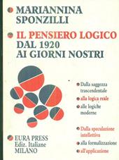 Il pensiero logico dal 1920 ai giorni nostri