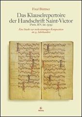 Das Klauselrepertoire der Handschrift Saint-Victor. Paris, BN, lat. 15139