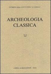 Archeologia classica (1973-1974). Vol. 25-26: Volume in onore di Margherita Guarducci.