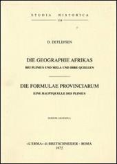 Die Geographie Afrikas bei Plinius und Mela und ihre Quellen (1908)