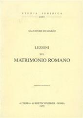 Lezioni sul matrimonio romano (1) (1919)