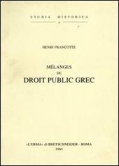 Mélanges de droit public grec (1904)