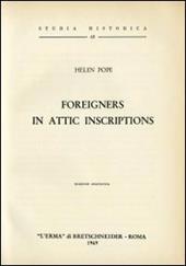 Foreigners in attic inscriptions (1947)