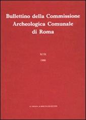 Bullettino della Commissione archeologica comunale di Roma. Vol. 90\1
