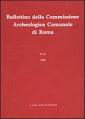 Bullettino della Commissione archeologica comunale di Roma. Vol. 90\2