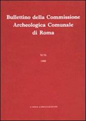 Bullettino della Commissione archeologica comunale di Roma. Vol. 90\2