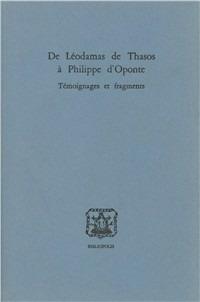De Léodamas de Thasos à Philippe d'Oponte  - Libro Bibliopolis 2007, La scuola di Platone | Libraccio.it