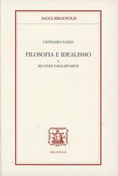 Filosofia e idealismo. Vol. 5